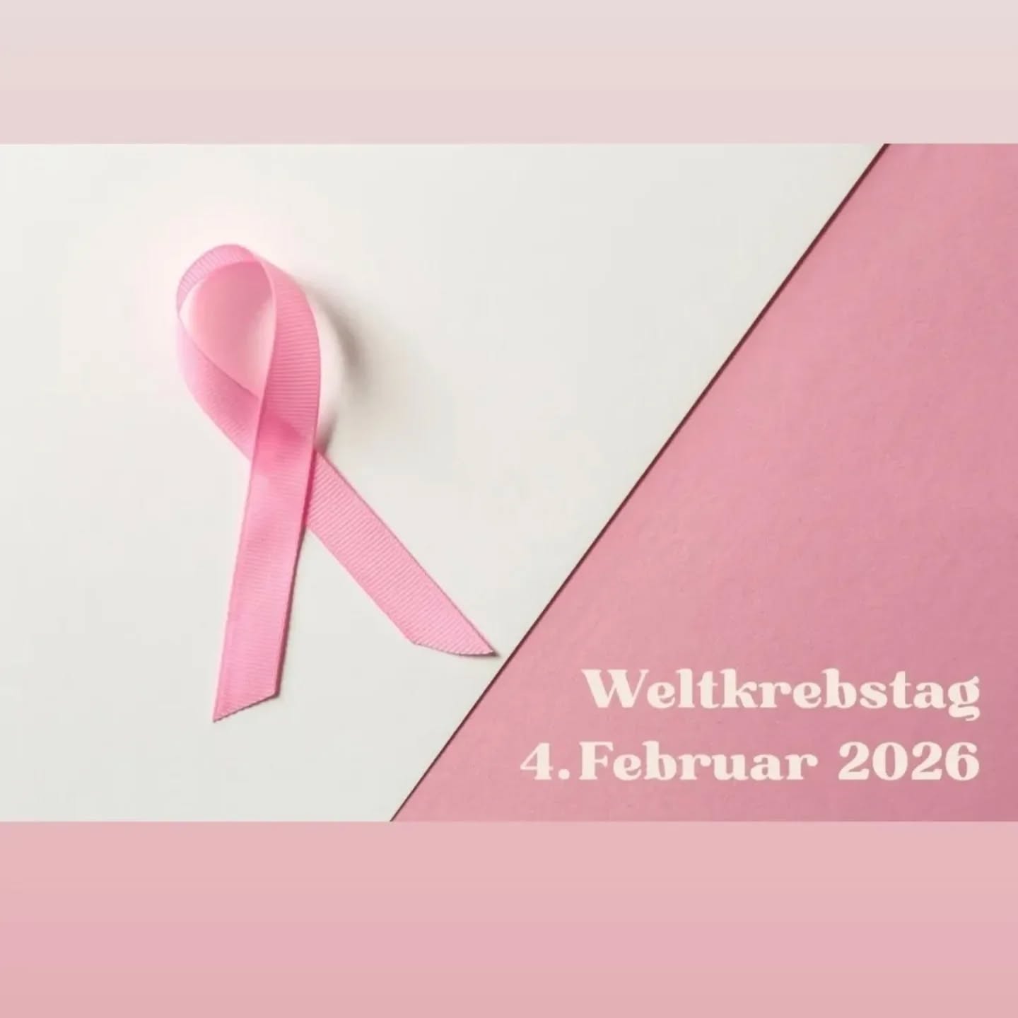 Weltkrebstag – Vorsorge rettet Leben💝